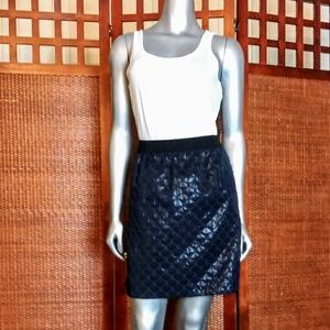ANN TAYLOR LOFT PUFFY NAVY SKIRT